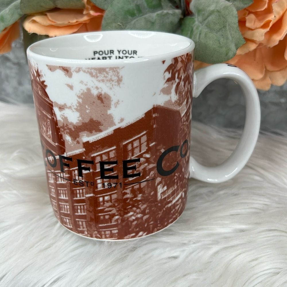 Starbucks Seattle Headquarters Coffee Mug 16oz Sodo Pour Your Heart Into It